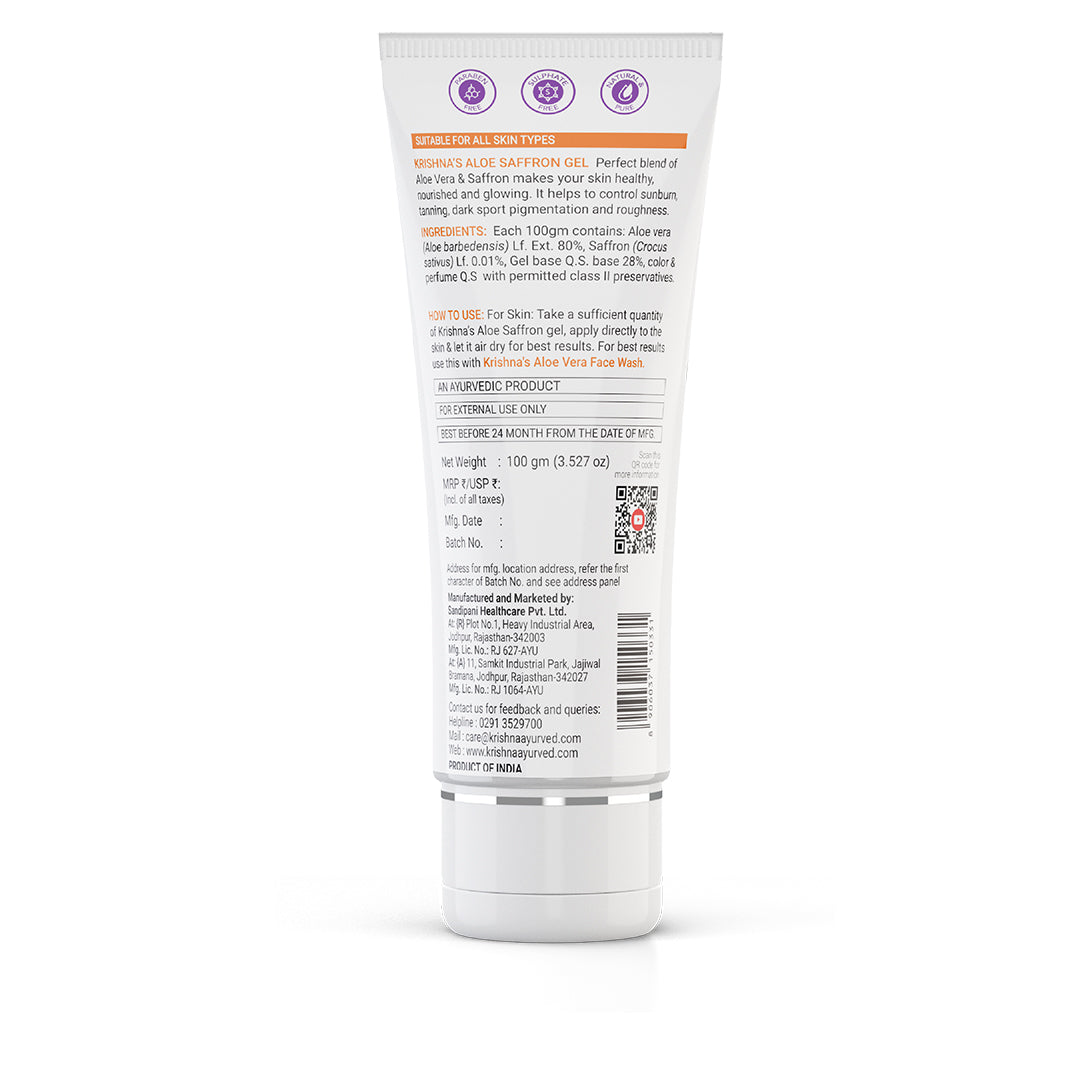 Aloe Saffron Gel