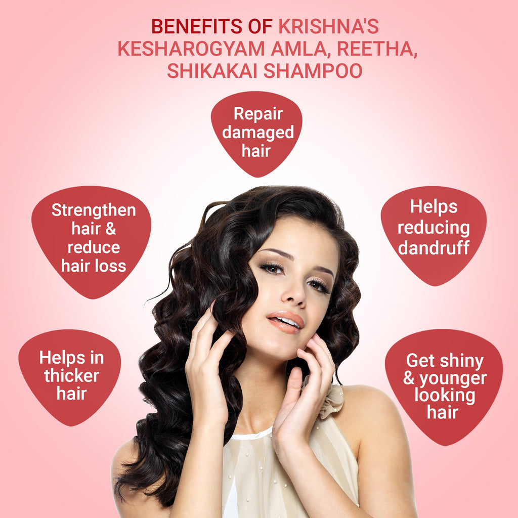 Kesharogyam Reetha Shikakai Amla Shampoo